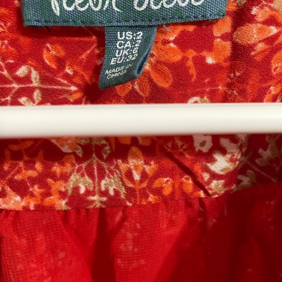 sleeveless orange dress - Picture 3 of 3